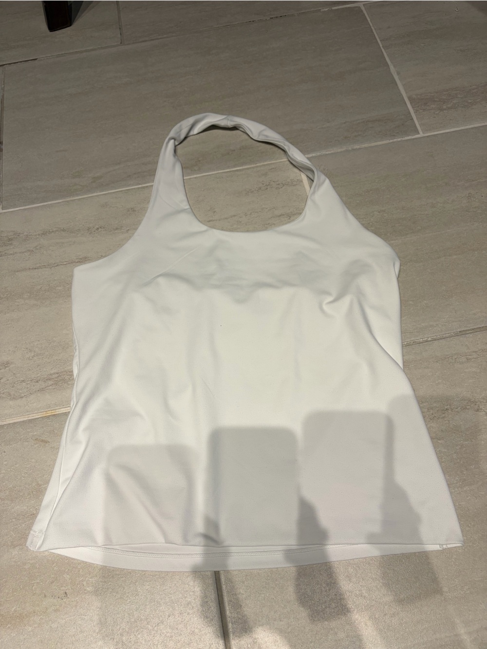 White Halter Top Size L